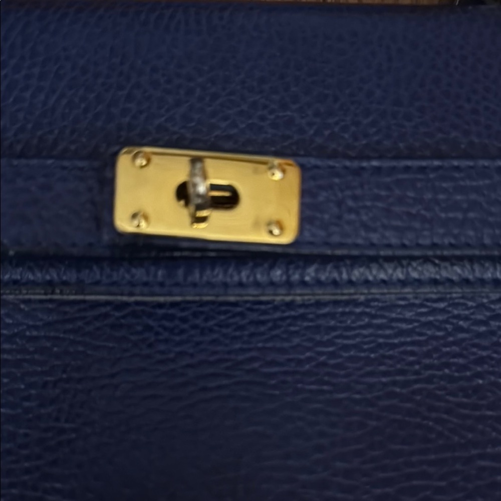 Furla Blue Mini Bag with Gold Hardware - Picture 3 of 9